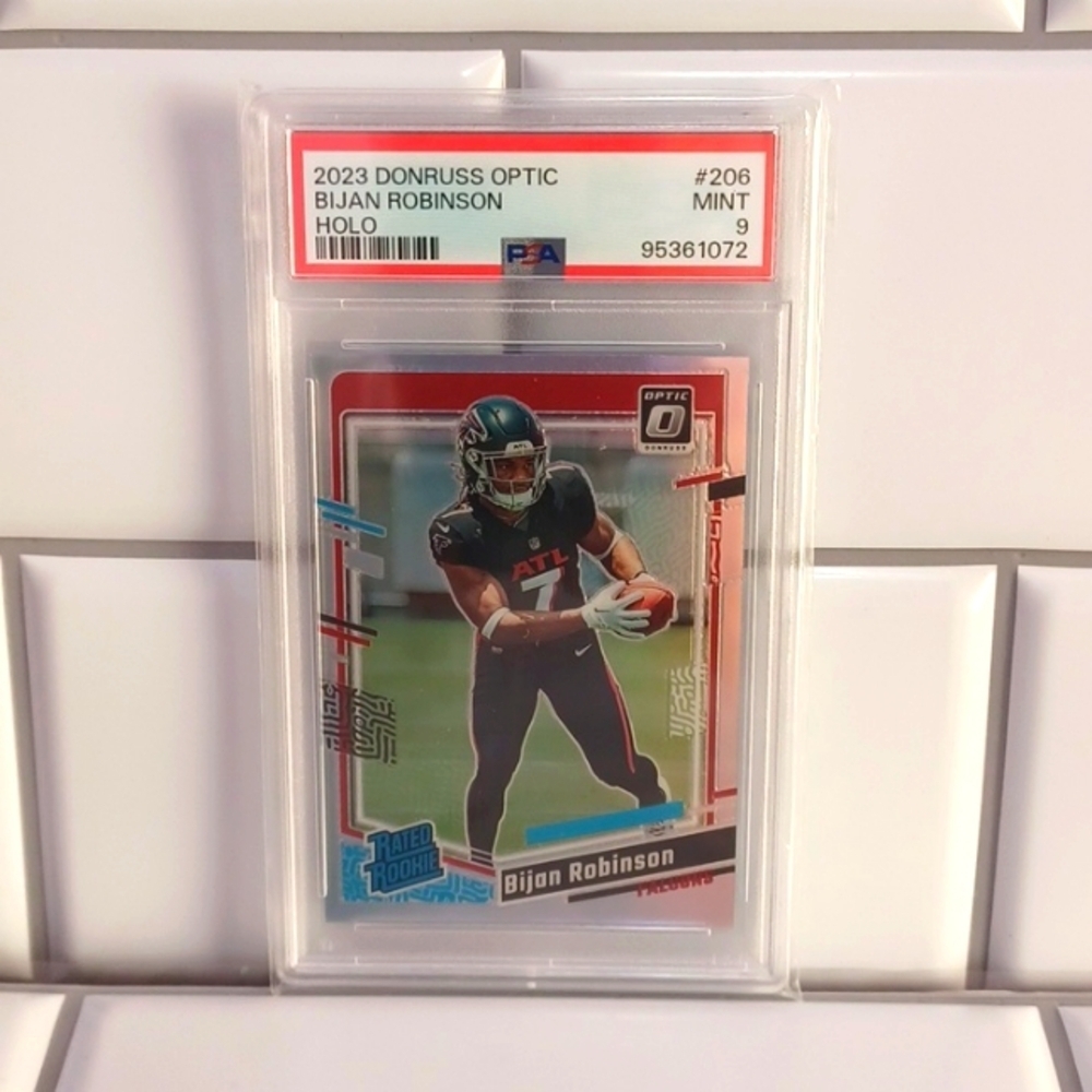 2023 DONRUSS OPTIC BIJAN ROBINSON HOLO #206 PSA 9